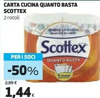 Coop Carta cucina quanto basta offerta