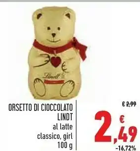 Conad City Orsetto di cioccolato offerta