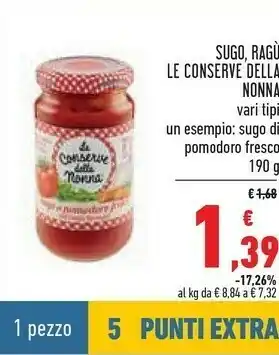 Conad Sugo al pomodoro con verdure miste 190 g(ml) offerta