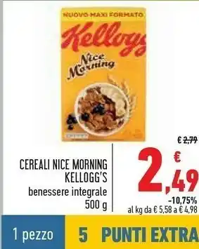 Conad Kellogg's cereali nice morning offerta