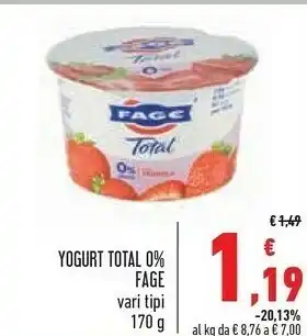 Conad Yogurt total 0% offerta