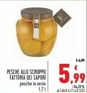 Conad Pesche allo sciroppo offerta