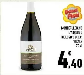 Conad Montepulciano d'abruzzo biologico doc vicale offerta