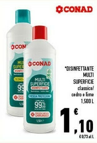 Conad Conad disinfettante multi superficie offerta