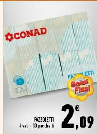 Conad Conad fazzoletti offerta
