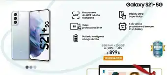 Unieuro Galaxy s21+ 5g 256 gb display 6.7" dynamic amoled 2x phantom silver offerta