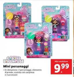 Lidl Mini personaggi Gabby's Dollhouse offerta