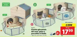 Lidl Playtive Casetta giocattolo del cane, gatto o porcellino d'India offerta