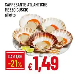CAPPESANTE ATLANTICHE MEZZO GUSCIO