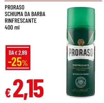 Famila PRORASO SCHIUMA DA BARBA RINFRESCANTE offerta