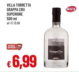 Famila VILLA TORRETTA Grappa Cru Superiore offerta