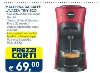 Esselunga MACCHINA DA CAFFÈ LAVAZZA TINY ECO offerta