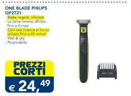 Esselunga ONE BLADE PHILIPS QP2721 offerta