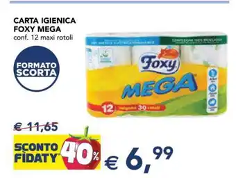Esselunga Carta Igienica Foxy Mega offerta