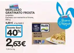 Coop MERLUZZO GRATINATO FROSTA offerta