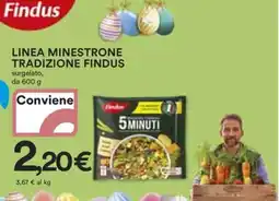 Coop LINEA MINESTRONE TRADIZIONE FINDUS offerta