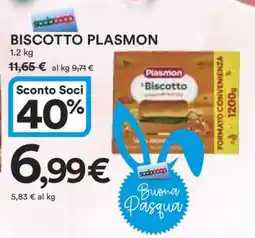 Coop Biscotto Plasmon offerta