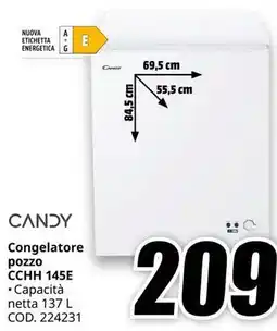 MediaWorld CANDY Congelatore pozzo CCHH 145E offerta