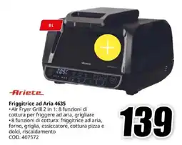 MediaWorld Ariete Friggitrice ad Aria 4635 offerta