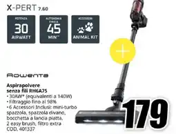MediaWorld Rowenta Aspirapolvere senza fili RH6A75 offerta