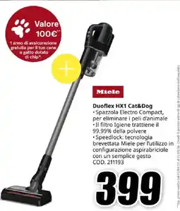 MediaWorld Miele Duoflex HX1 Cat&Dog offerta