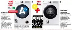MediaWorld SAMSUNG Lavatrice WW90CGC04DAH+ Asciugatrice DV90CGC2A0AHET offerta