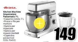 MediaWorld Ariete Kitchen Machine Impastatore Pastamatic 7 L offerta