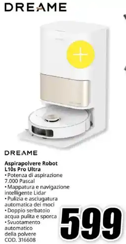 MediaWorld DREAME Aspirapolvere Robot L10s Pro Ultra offerta