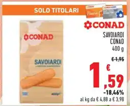 Conad Savoiardi Conad offerta