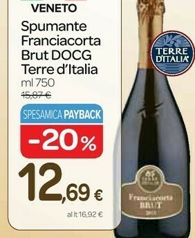 Carrefour Express Spumante franciacorta brut docg offerta