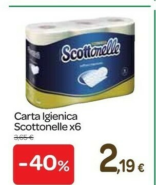 Carrefour Express Scottonelle carta igienica offerta