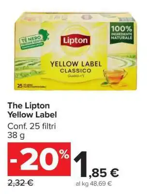 Carrefour The Lipton Yellow Label offerta