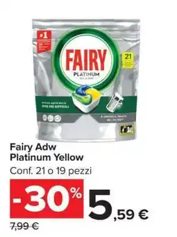 Carrefour Fairy Adw Platinum Yellow offerta