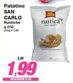 Prix Quality Patatine SAN CARLO Rustiche offerta