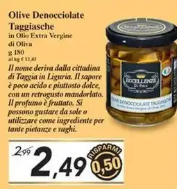 Prix Quality Olive Denocciolate Taggiasche in Olio Extra Vergine di Oliva offerta