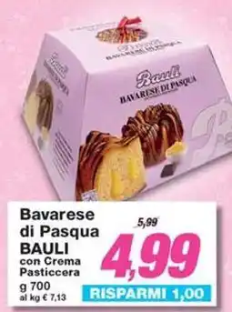 Prix Quality Bavarese di Pasqua BAULI con Crema Pasticcera offerta