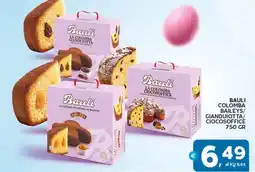 Extra Supermercati Bauli colomba baileys/ gianduiotta/ ciocosoffice offerta