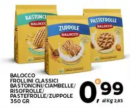 Extra Supermercati Balocco frollini classici bastoncini/ciambelle/ risofrolle/ pastefrolle/zuppole offerta
