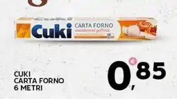 Extra Supermercati Cuki carta forno 6 metri offerta