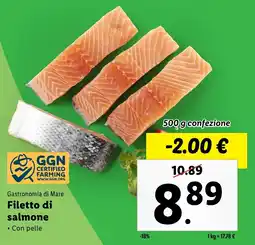 Lidl Gastronomia di Mare Filetto di salmone offerta