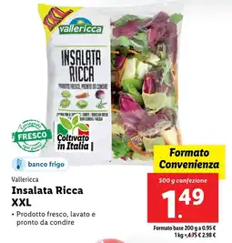 Lidl Vallericca Insalata Ricca XXL offerta