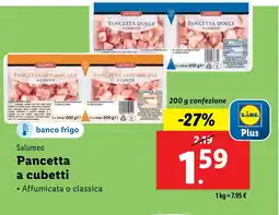 Lidl Salumeo Pancetta a cubetti offerta