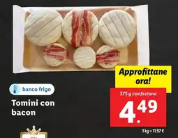 Tomini con bacon