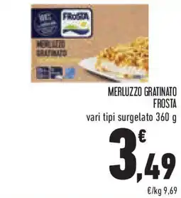 Conad Superstore Merluzzo gratinato frosta vari tipi surgelato offerta