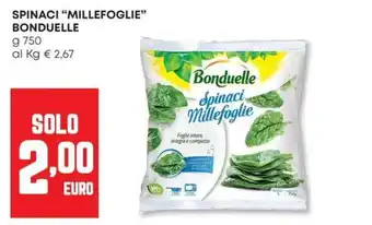 Pam Spinaci "millefoglie" BONDUELLE offerta