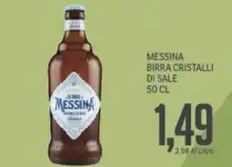 Supermercati Piccolo Messina birra cristalli di sale offerta
