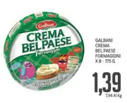 Supermercati Piccolo Galbani crema bel paese formaggini offerta