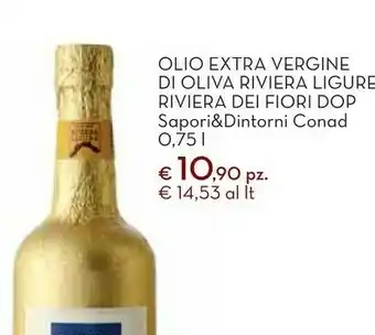 Conad City Conad - olio extra vergine di oliva riviera ligure riviera dei fiori dop sapori & dintorni 750 ml offerta
