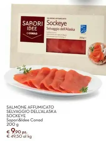 Conad City Salmone affumicato selvaggio dell'alaska offerta