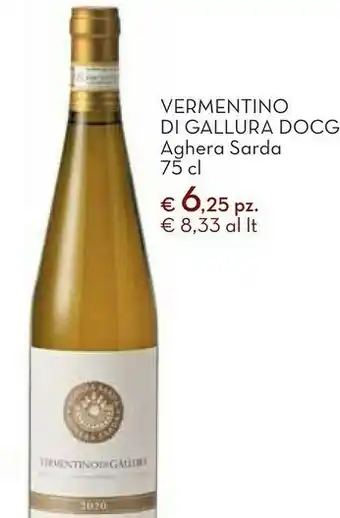 Conad City Aghera sarda vermentino di gallura docg 750 ml offerta